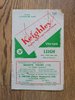 Keighley v Leigh Mar 1959 Rugby League Programme