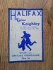 Halifax v Keighley Mar 1954 Challenge Cup Rugby League Programme