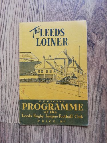 Leeds v Huddersfield Feb 1957 Rugby League Programme