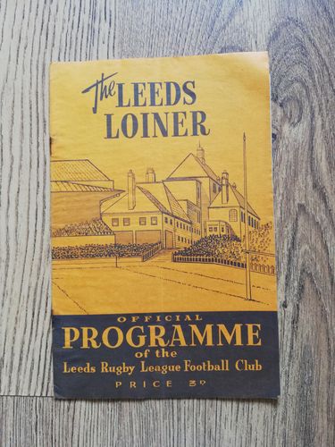 Leeds v Keighley Sept 1958 Yorkshire Cup Rugby League Programme