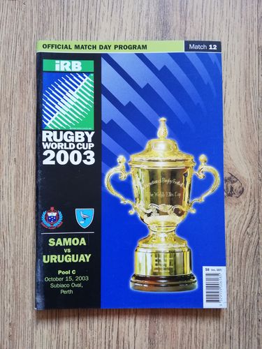 Samoa v Uruguay 2003 Rugby World Cup Programme