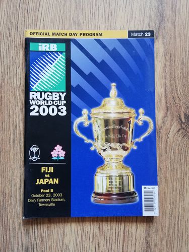 Fiji v Japan 2003 Rugby World Cup Programme