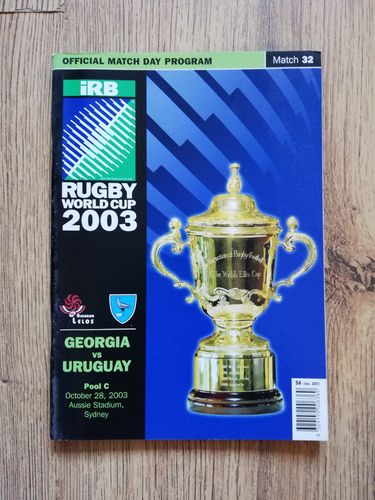 Georgia v Uruguay 2003 Rugby World Cup Programme