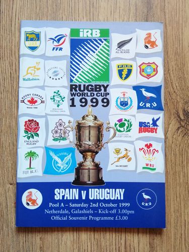 Spain v Uruguay 1999 Rugby World Cup Programme