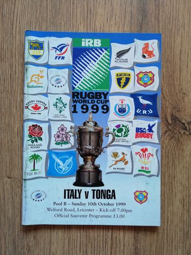 Italy v Tonga 1999 Rugby World Cup Programme