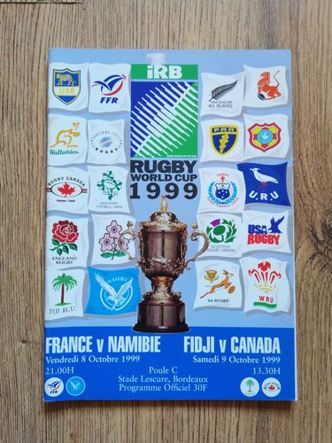 France v Namibia \ Fiji v Canada 1999 Rugby World Cup Programme