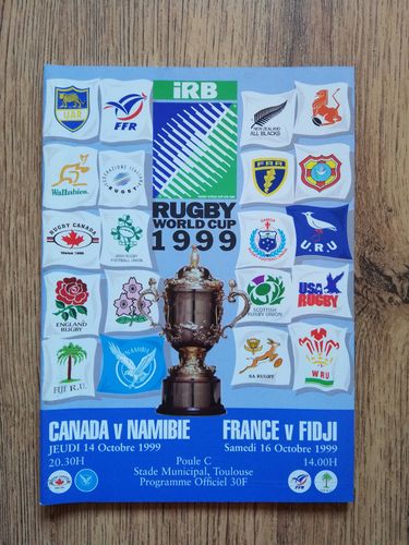 Canada v Namibia \ France v Fiji 1999 Rugby World Cup Programme