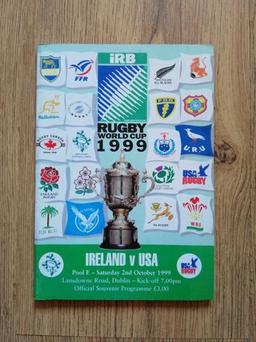 Ireland v USA 1999 Rugby World Cup Programme
