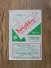 Keighley v Featherstone Apr 1959 Rugby League Programme