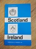 Scotland v Ireland 1971 Rugby Programme