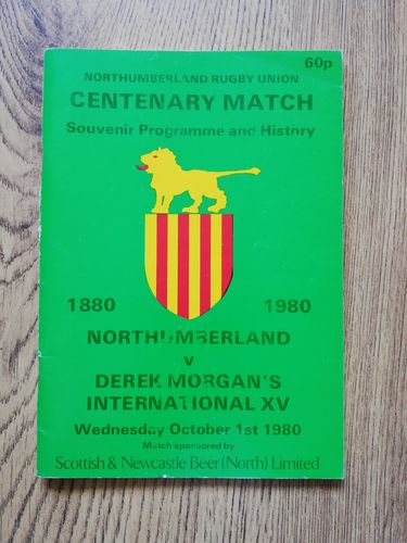 Northumberland v Derek Morgan's International XV 1980 Centenary Rugby Brochure