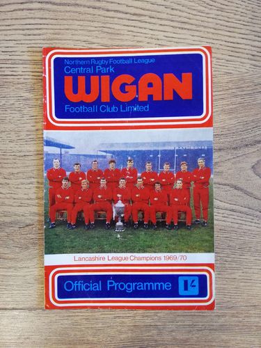 Wigan v Hull KR Dec 1970 Rugby League Programme