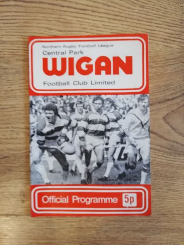 Wigan v St Helens Feb 1973 Challenge Cup Rugby League Programme