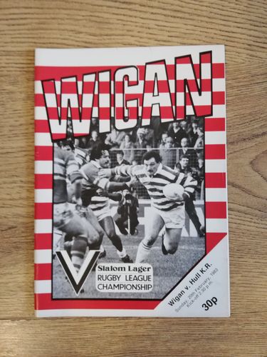 Wigan v Hull KR Feb 1983 Rugby League Programme