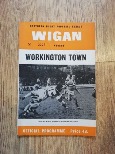 Wigan v Workington Nov 1965 Rugby League Programme