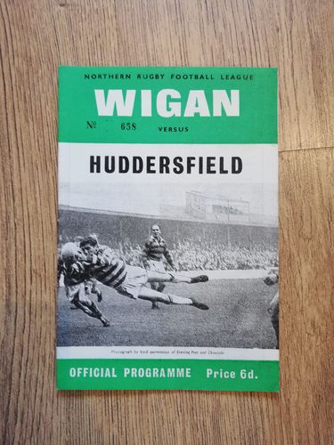 Wigan v Huddersfield Oct 1966 Rugby League Programme