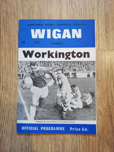 Wigan v Workington Oct 1967 Rugby League Programme