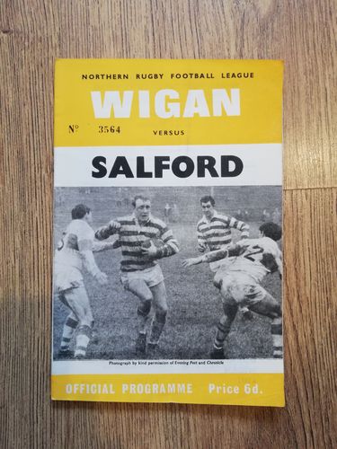 Wigan v Salford Apr 1968 Rugby League Programme