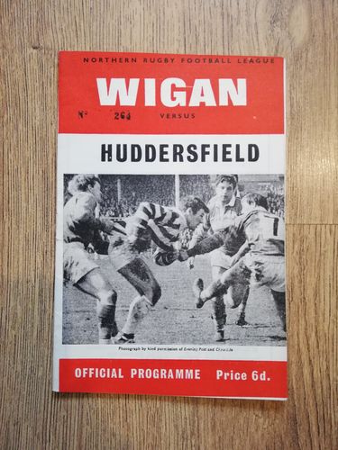 Wigan v Huddersfield Aug 1968 Rugby League Programme