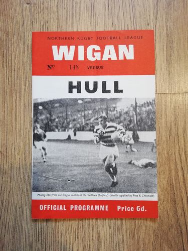Wigan v Hull Oct 1969 BBC2 Floodlit Trophy Rugby League Programme