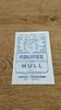 Halifax v Hull Mar 1963 Rugby League Programme