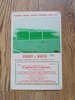Keighley v Halifax Jan 1964 Rugby League Programme