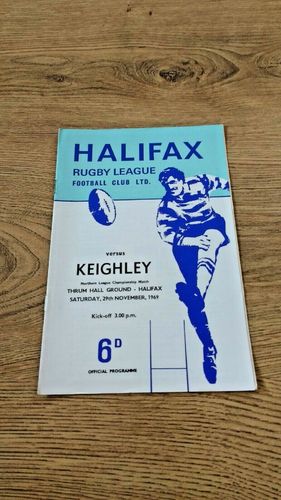 Halifax v Keighley Nov 1969 Rugby League Programme