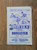 Halifax v Doncaster Oct 1959 Rugby League Programme