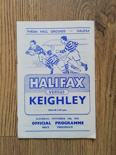 Halifax v Keighley Nov 1959 Rugby League Programme