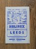 Halifax v Leeds Mar 1963 Rugby League Programme