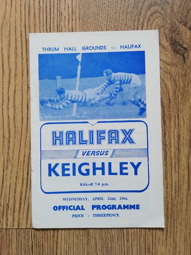 Halifax v Keighley Apr 1964 Rugby League Programme