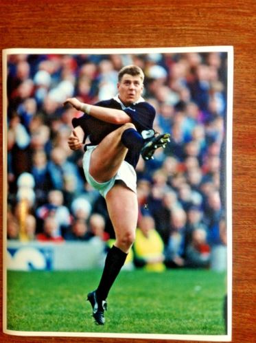Craig Chalmers - Scotland Original Rugby Press Photograph