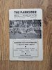 Hunslet v Castleford Feb 1960 Rugby League Programme