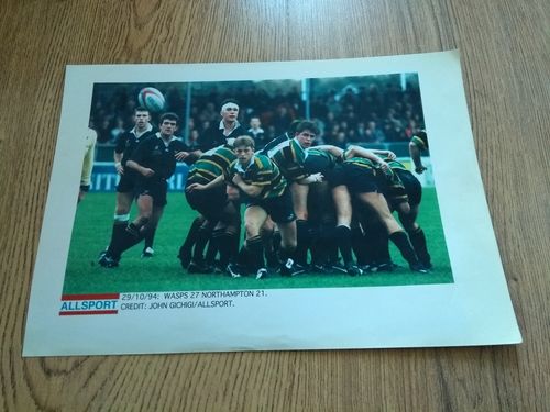 Wasps v Northampton 1994 Original Rugby Press Photograph