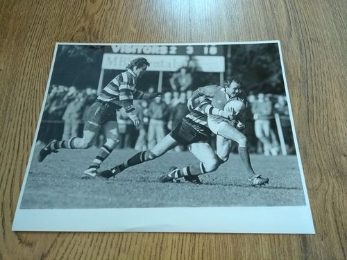 London Welsh v Bath 1986 - Original  Rugby Press Photograph