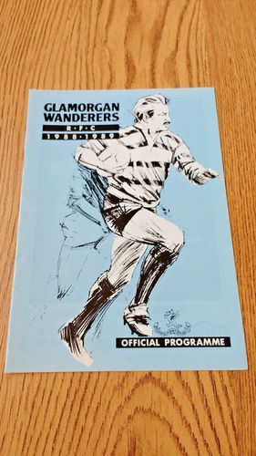 Glamorgan Wanderers v Bridgend Nov 1988 Rugby Programme