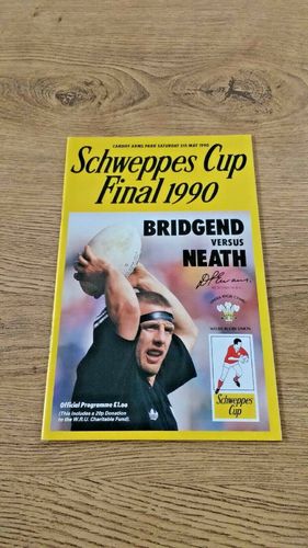 Bridgend v Neath May 1990 Welsh Cup Final Rugby Programme