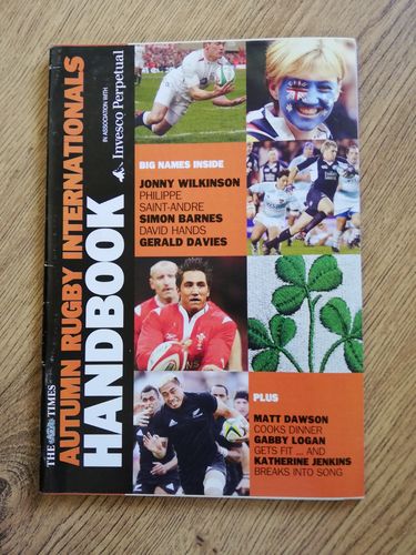 The Times ' Autumn Rugby Internationals ' Nov 2006 Handbook