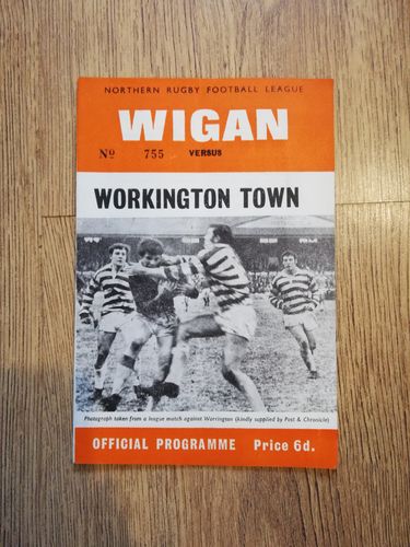 Wigan v Workington Mar 1970 Rugby League Programme