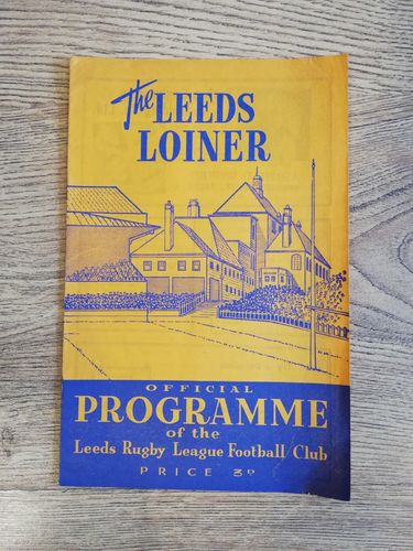 Leeds v Halifax Dec 1961 Rugby League Programme