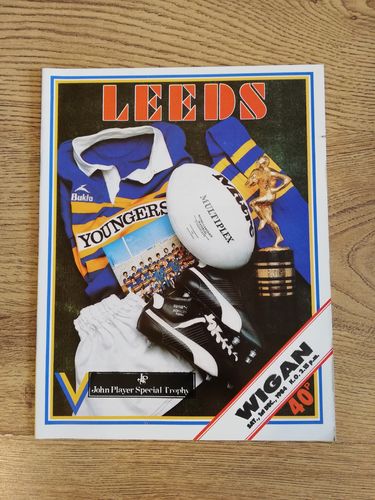 Leeds v Wigan Dec 1984 John Player Special Trophy Rugby League Programme