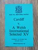 Cardiff v A Welsh International XV Oct 1979 Rugby Programme