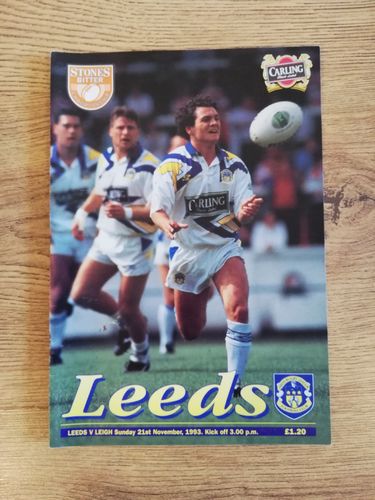Leeds v Leigh Nov 1993 Rugby League Programme