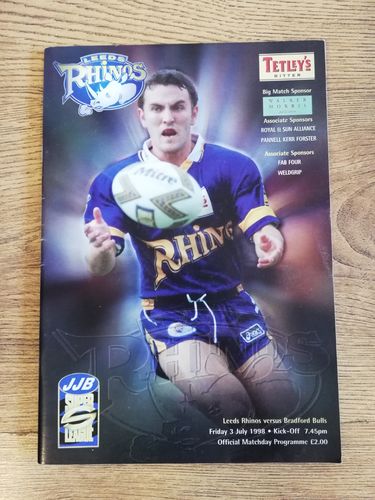 Leeds v Bradford July 1998 Rugby League Programme