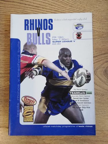 Leeds v Bradford May 2000 Rugby League Programme