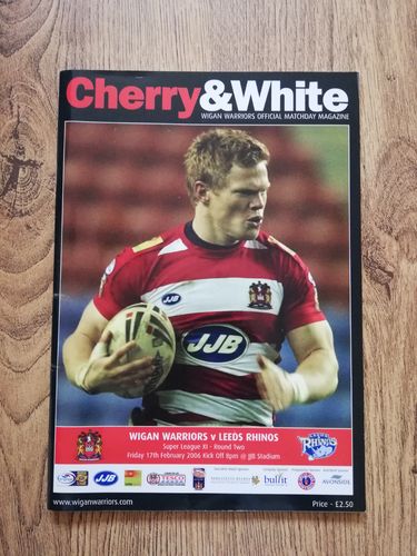Wigan v Leeds Feb 2006 Rugby League Programme