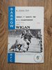 Barrow v Wigan Mar 1968 Rugby League Programme