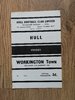 Hull v Workington Town Jan 1964 Rugby League Programme