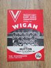Wigan v Huyton Sept 1980 Rugby League Programme