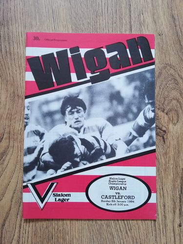 Wigan v Castleford Jan 1984 Rugby League Programme